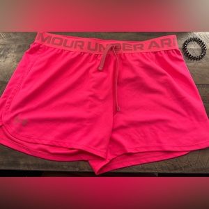 Pink Under Armour shorts